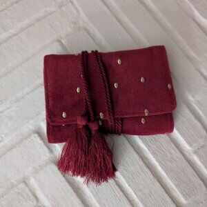 NWOT - Sezane velvet jewelry pouch